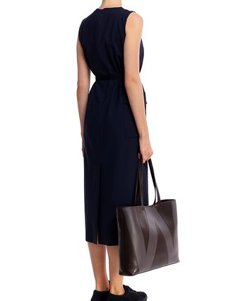 Тёмно-Синее платье WEEKEND MAX MARA: фото 2 - Invogue