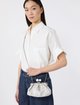 Біла сумка Pasticcino Weekend Max Mara з льону та бавовни: фото 1 - Invogue