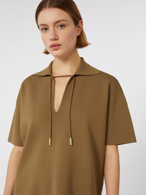 Світло-коричневий светр MAX MARA з віскозної креп-пряжі: фото 4 - Invogue