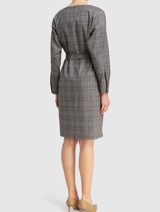 Коричневое платье WEEKEND MAX MARA: фото 2 - Invogue
