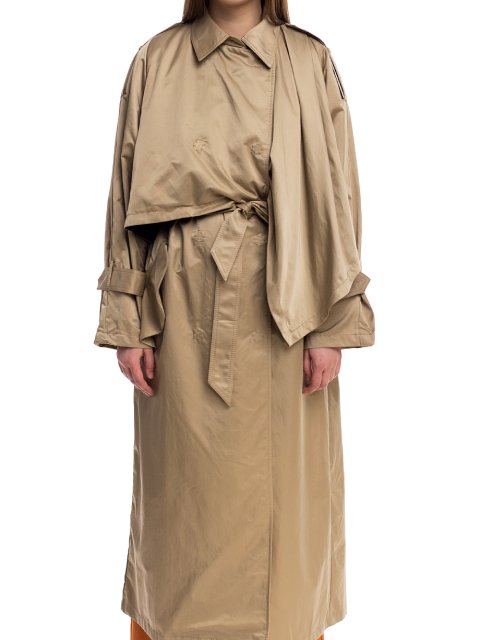 Бежевий плащ  : фото 3 - Invogue