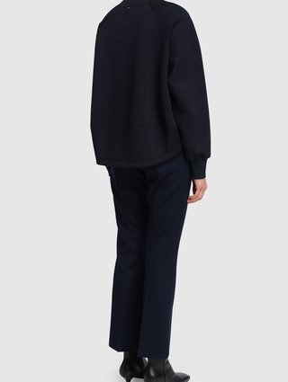 Тёмно-синие брюки Sportmax: фото 2 - Invogue
