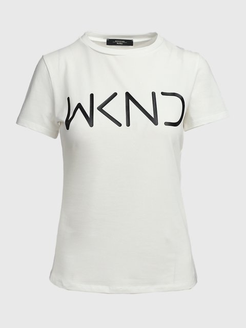 Белая футболка WEEKEND MAX MARA: фото - Invogue