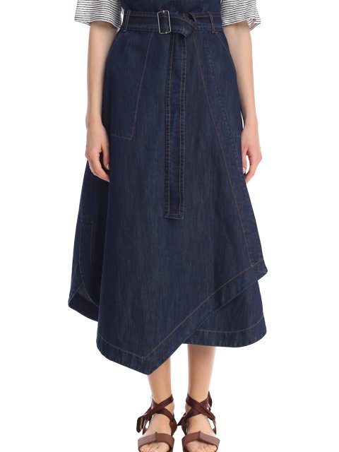 Синяя юбка WEEKEND MAX MARA: фото 5 - Invogue