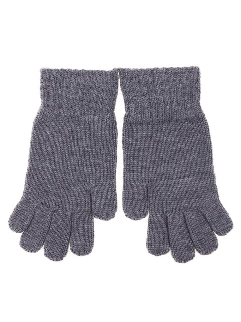 Серые перчатки DOLCE&GABBANA KIDS: фото 1 - Invogue