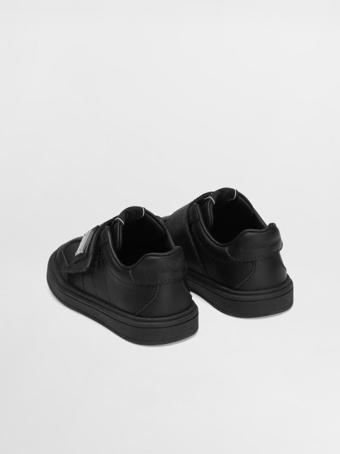 Чорні кеди DOLCE&GABBANA KIDS зі шкіри: фото 2 - Invogue