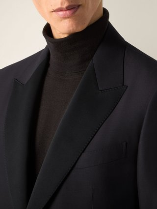 Чорний костюм ZEGNA з вовни та шовку: фото 4 - Invogue