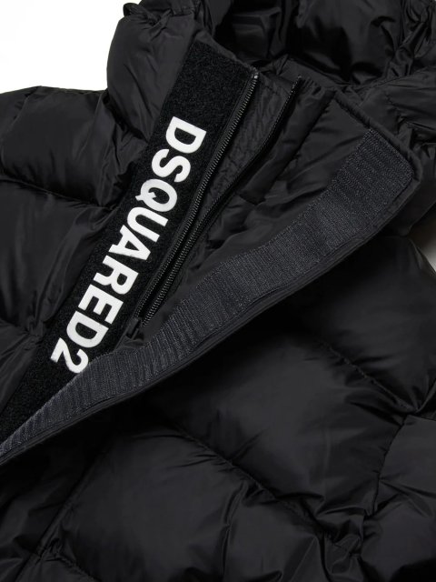 Чорна куртка DSQUARED KID : фото 4 - Invogue