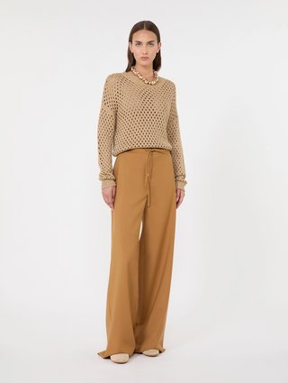 Карамельні штани Max Mara з вовни: фото 1 - Invogue