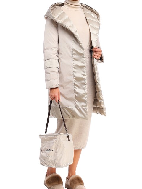 Серое пальто MAX MARA: фото 8 - Invogue