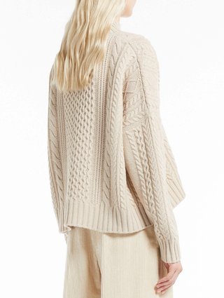 Бежевый свитер WEEKEND MAX MARA: фото 2 - Invogue