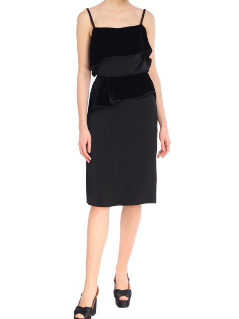 Чёрный топ HELMUT LANG: фото 1 - Invogue