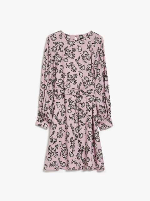 Рожева сукня WEEKEND MAX MARA з принтом: фото - Invogue