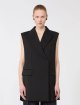 Чорний жилет SPORTMAX з суміші вовни: фото 2 - Invogue