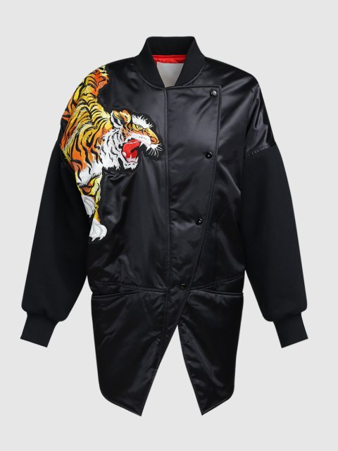 Чёрная куртка KENZO: фото - Invogue