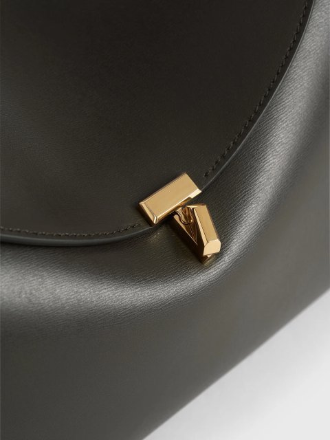 Коричнева сумка Totême шкіряна: фото 4 - Invogue