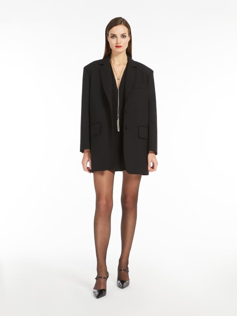 Чорний жакет Max Mara прямого силуету: фото 3 - Invogue