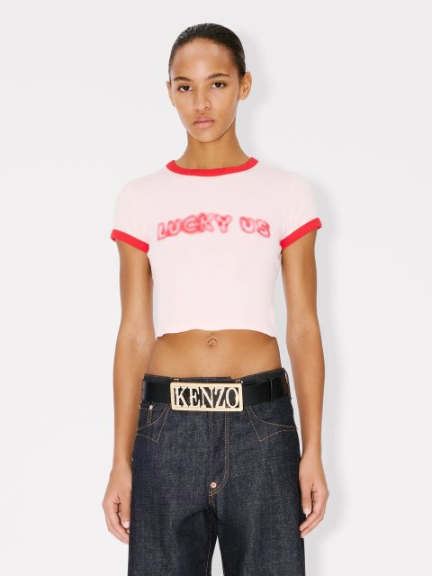 Розовая футболка KENZO из хлопкового трикотажа: фото 2 - Invogue