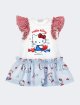 Сукня Hello Kitty з оборками на рукавах Monnalisa: фото - Invogue
