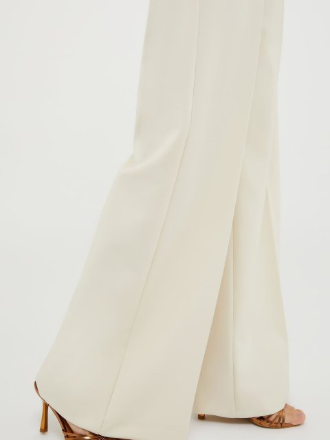 Молочные брюки палаццо MAX&CO : фото 3 - Invogue