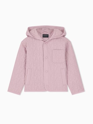 Лиловая куртка Emporio Armani из полиэстера: фото - Invogue