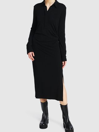 Чёрное платье HELMUT LANG: фото 1 - Invogue