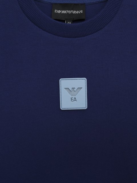 Синя кофта та штани Emporio Armani з бавовни: фото 3 - Invogue