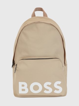 Бежевый рюкзак BOSS: фото - Invogue