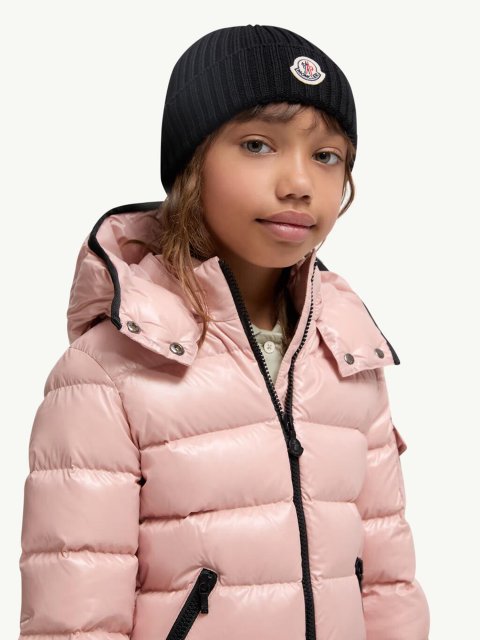 Чорна шапка MONCLER ENFANT з вовни: фото 1 - Invogue