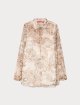 Блуза з принтом MARINA RINALDI з жоржету: фото - Invogue