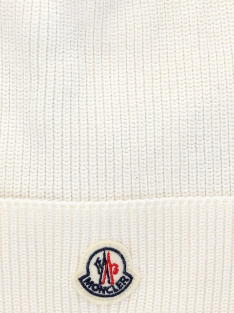 Бежевая шапка MONCLER ENFANT: фото 2 - Invogue