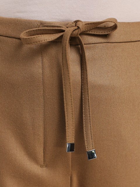 Бежевые брюки MAX MARA: фото 5 - Invogue