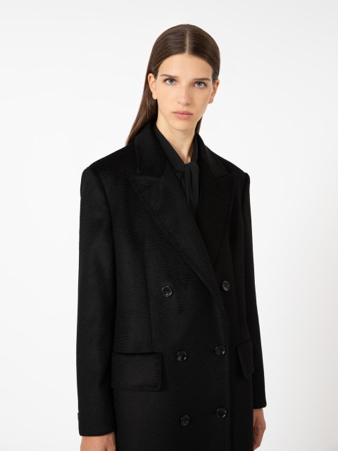 Чорне пальто MAX MARA з вовни: фото 3 - Invogue