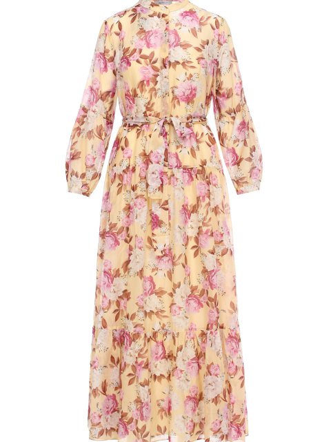 Бежевое платье MARELLA: фото 2 - Invogue