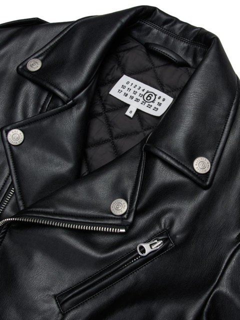 Чорна куртка MM6 MAISON MARGIELA KIDS : фото 2 - Invogue