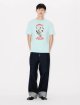 Блакитна футболка Kenzo з бавовни з принтом: фото 1 - Invogue