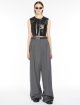 Сірі брюки Sportmax з еластичної вовни: фото 3 - Invogue
