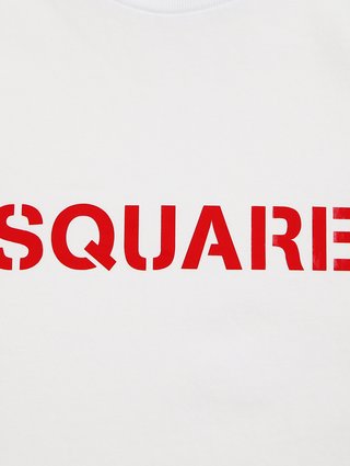 Біла футболка DSQUARED KID : фото 4 - Invogue