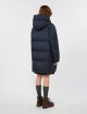 Темно-синій пуховик WEEKEND MAX MARA з капюшоном: фото 3 - Invogue