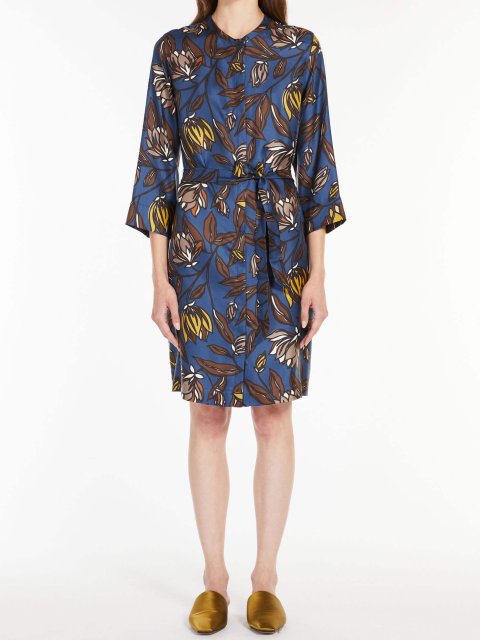 Синее платье MAX MARA: фото 3 - Invogue