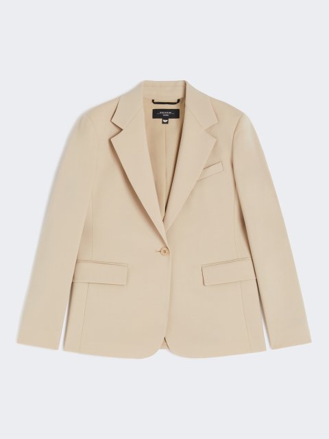 Бежевий жакет WEEKEND MAX MARA з еластичної вовни: фото - Invogue