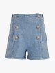 Блакитні шорти BALMAIN KIDS з бавовни: фото - Invogue