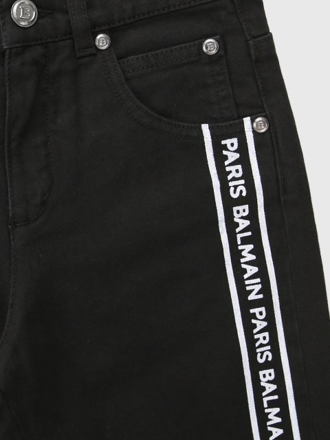 Чорні штани BALMAIN KIDS : фото 2 - Invogue