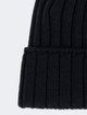 Темно-синя шапка Moncler з чистої вовни: фото 3 - Invogue