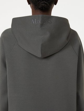 Темно-сірий світшот Max Mara з бавовни та поліестеру: фото 4 - Invogue
