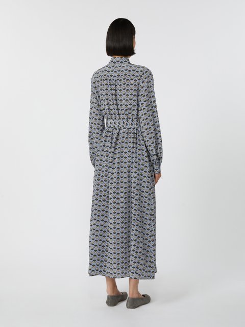 Блакитна сукня WEEKEND MAX MARA з принтом: фото 2 - Invogue
