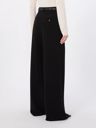 Чорні брюки Max Mara з каді: фото 3 - Invogue