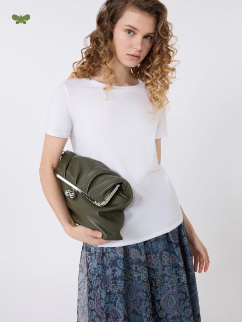 Біла футболка Weekend Max Mara з бавовни та еластану: фото 4 - Invogue