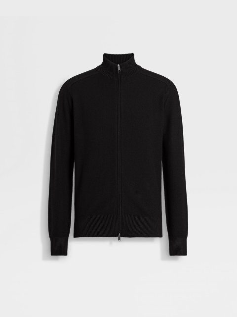 Чорний светр ZEGNA з кашеміру та шовку: фото - Invogue