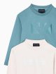 Разноцветные джемперы EMPORIO ARMANI KIDS из хлопка: фото 1 - Invogue